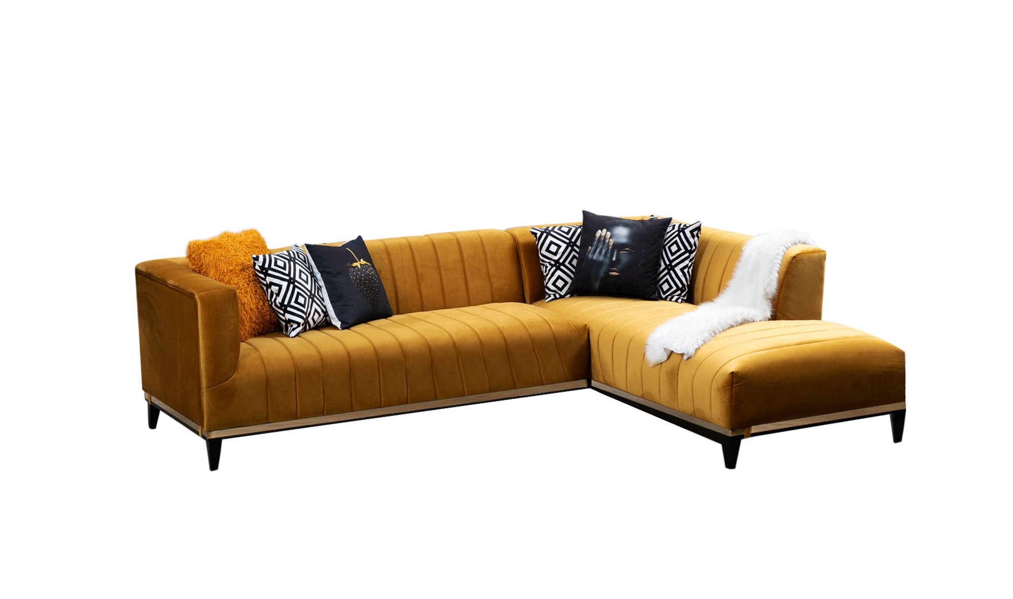 Bellino L shape - Mustard