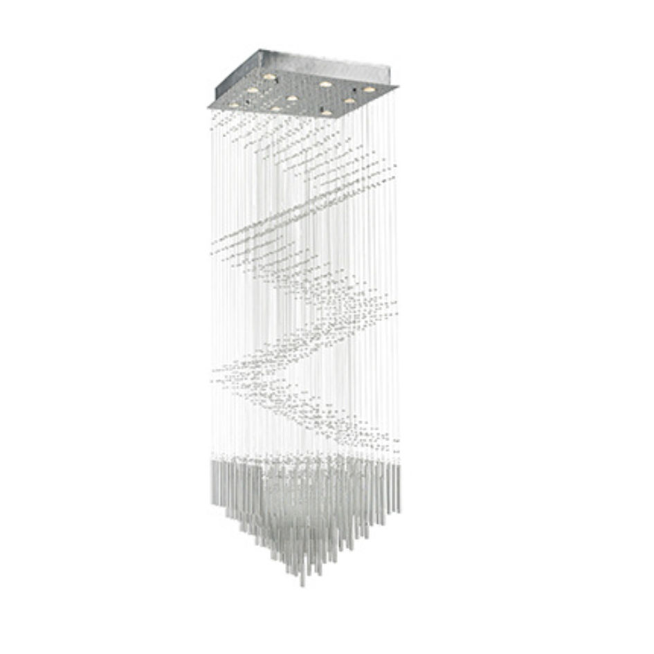 9LT Chandelier Crystal Chrome GU10 9x50w