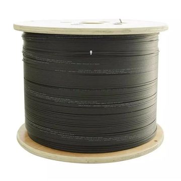 1km Roll | 2 Core Single Mode Flat OS2 100Gbps Fiber Optic Drop Cable | G.657A2 Outdoor Fiber Cable