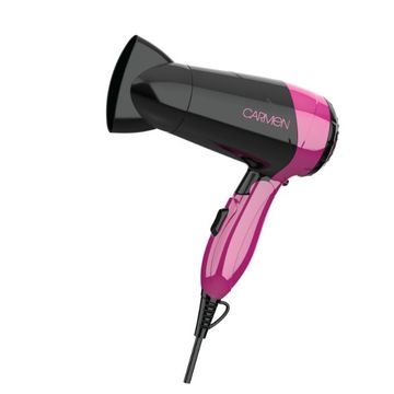 Carmen Ionic 1600W Travel Hairdryer - Pink