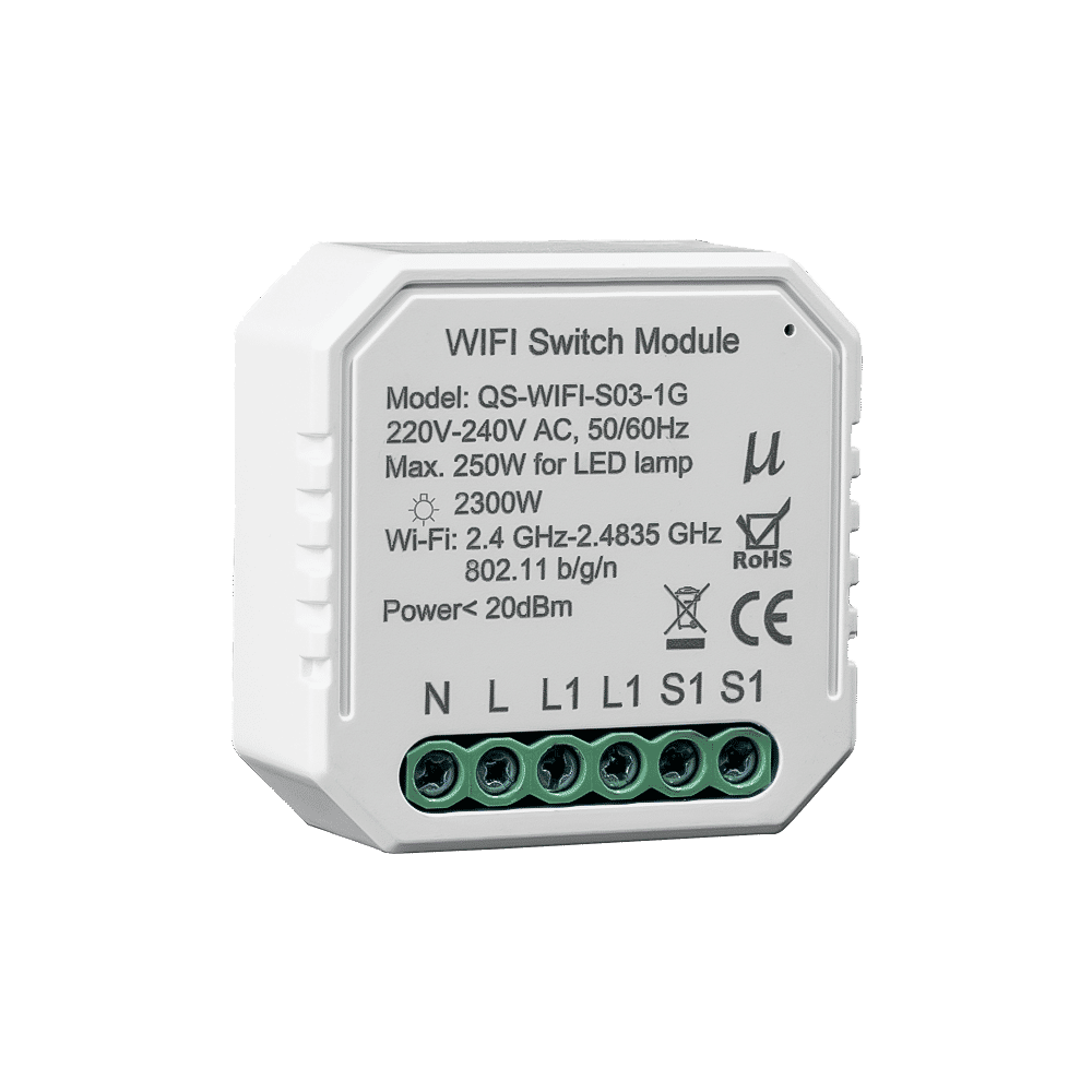 ON/OFF 2X150W WIFI-RF 2 GANG SMART SWITCH MODULE