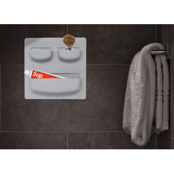 Fine Living - Multi-use Compartment Wall Organiser - Grey