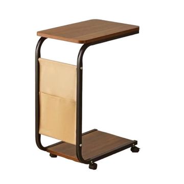Multipurpose End Sofa/Bed Side Table with Storage Basket