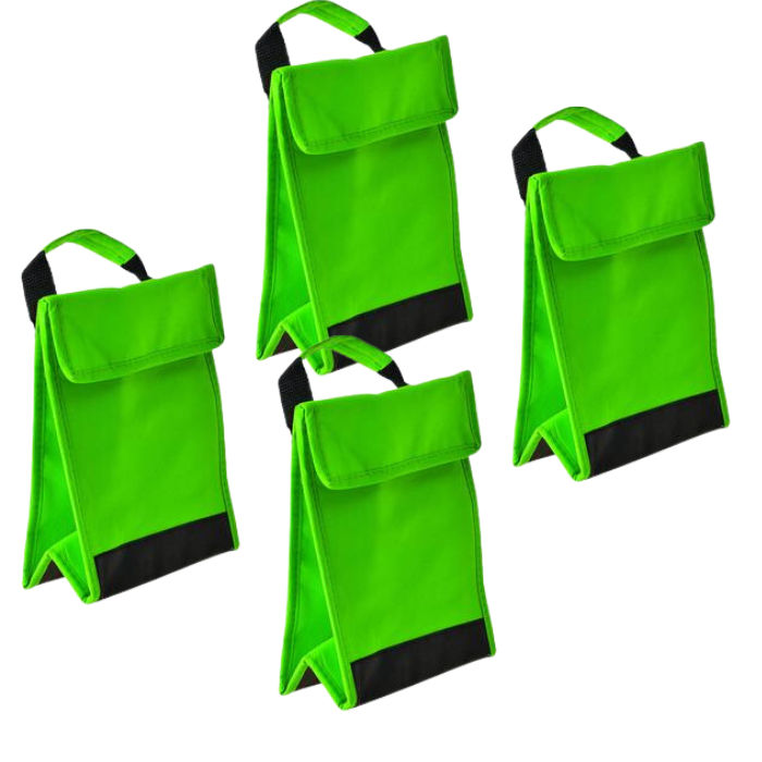 Lunch Bag - 18cm x 23cm - green - Pack of 2