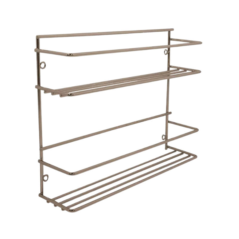 Spice Rack, Chrome Plated, 2 Tier