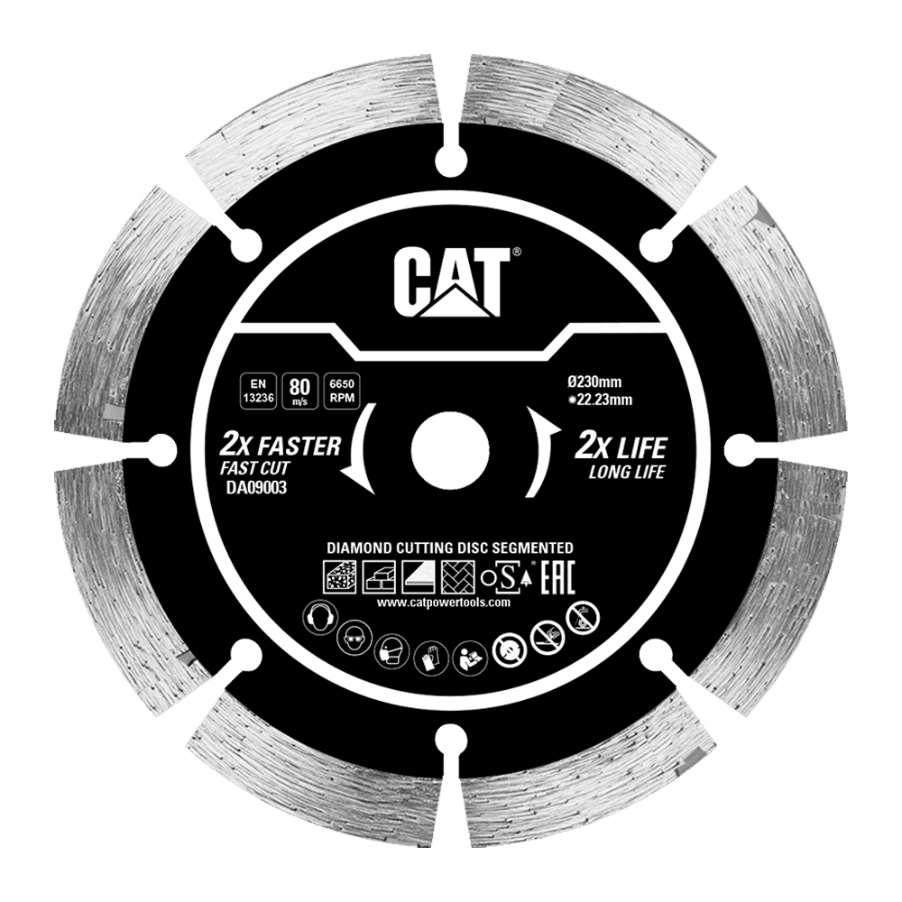 CAT Diamond Cutting Disc Segmented 230mm x Bore 22.23mm