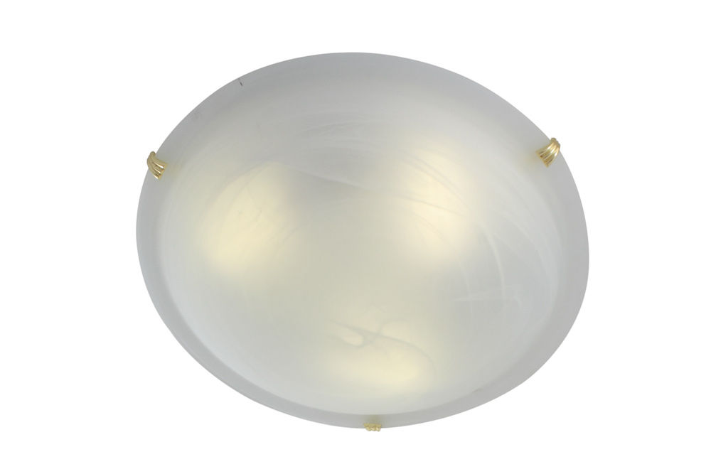 Eurolux Alabaster Indoor Ceiling Light 400mm Polished Brass