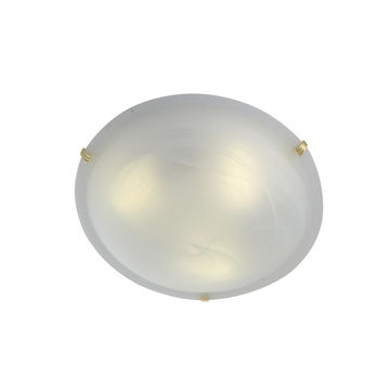 Eurolux Alabaster Indoor Ceiling Light 400mm Polished Brass