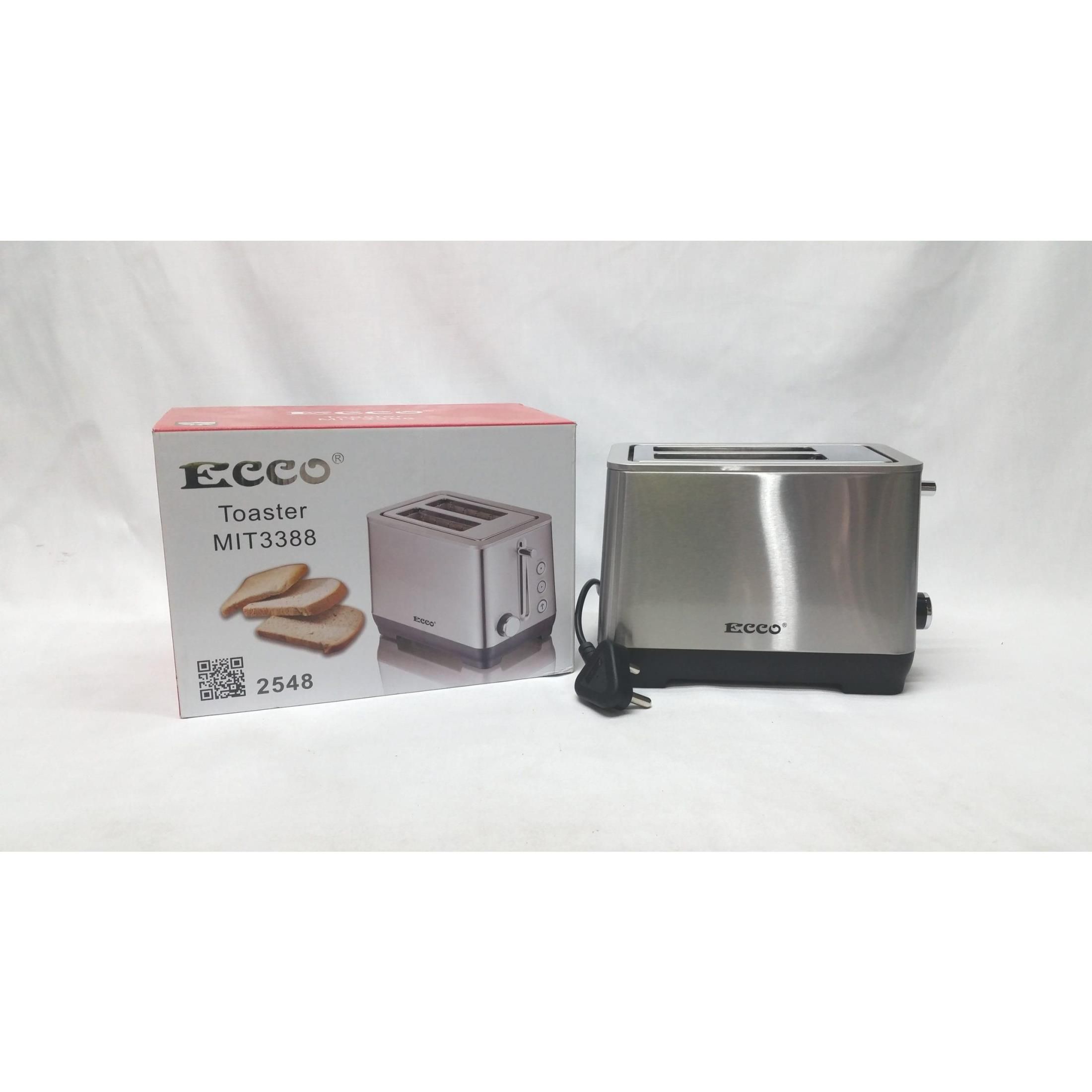 ECCO- Silver 2 SLICE TOASTER