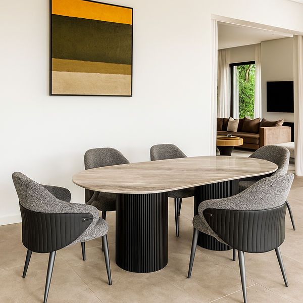 Zenith 6 Seater Oval Dining Set