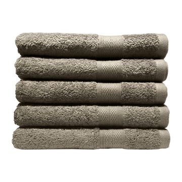 Bunty's Plush 450GSM 50x90cms Hand Towels-05 Pc Pack-Birch