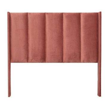 Ava Headboard - Pink Velvet - Queen