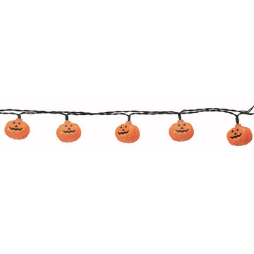 10Pcs LED Pumpkin Light Battery Operated - 3 Pack
