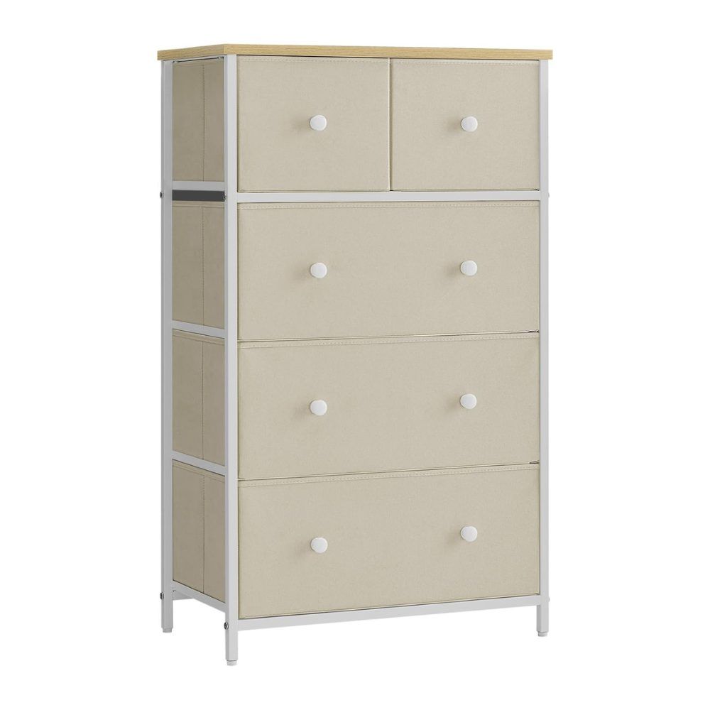 Songmics Chest of Drawers Storage Dresser, 5 Fabric Drawers