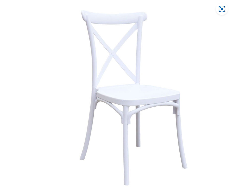 Plastic Cross Back Chair