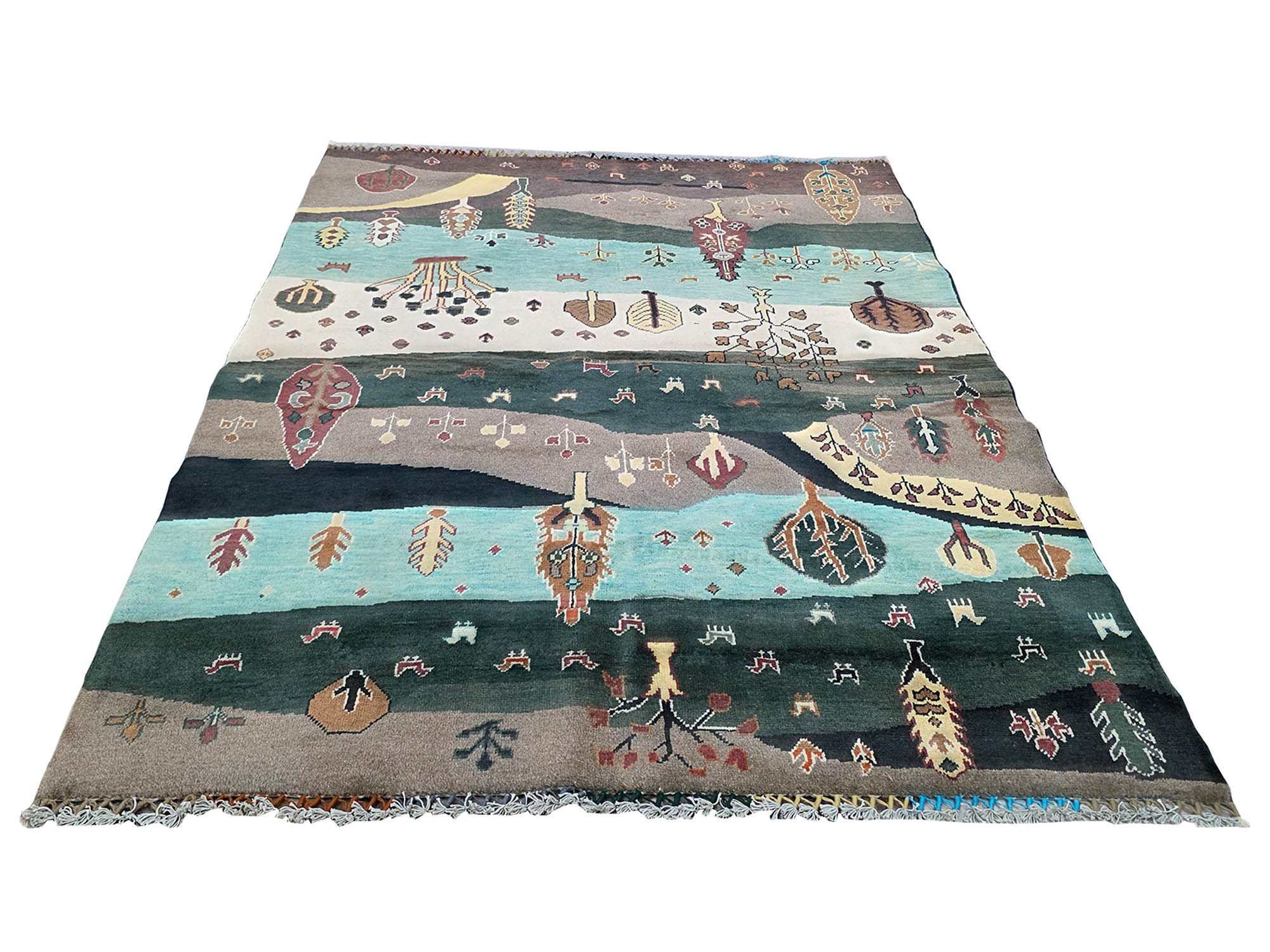 Incredible Afghan Ariana Handmade Carpet 190 x 153 CM