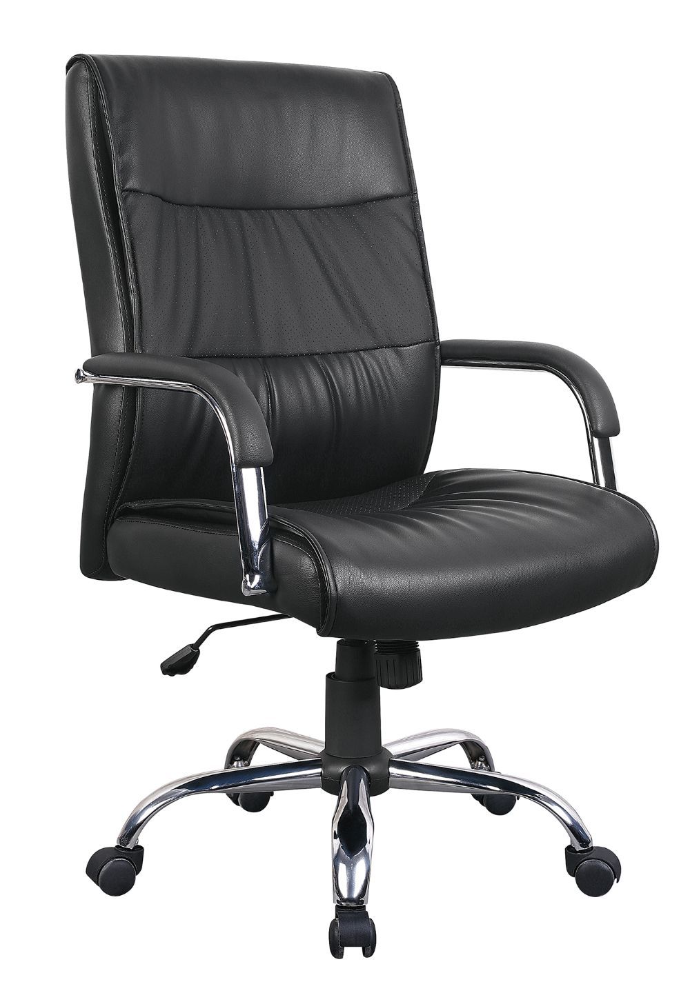 TOCC Stylo Panel Black PU Leather Executive Office Chair