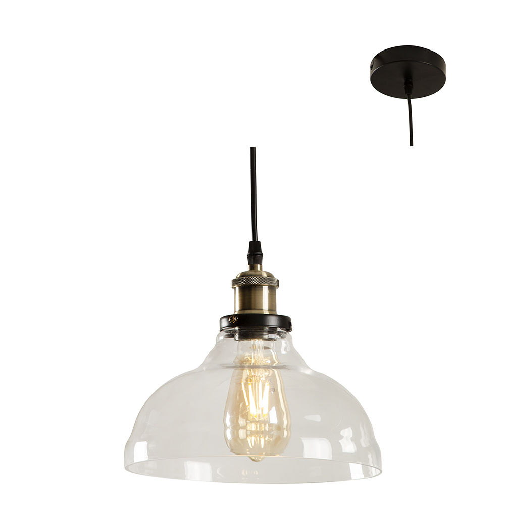 Farmhouse - Pendant - Clear Glass
