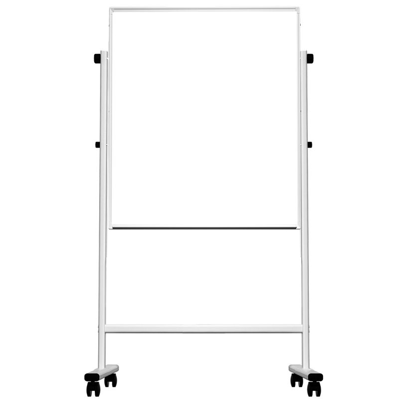 Deli Mobile Whiteboard 600x900mm, Double side, Hight adjustable- 2 Whiteboard Markers, 4 Magnets & Eraser