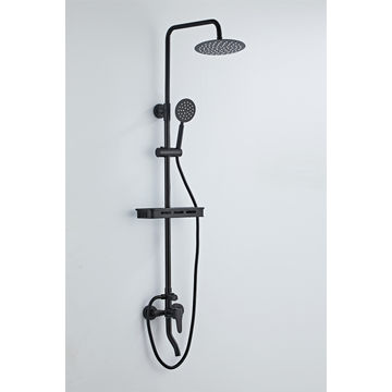 Three Function Shower Faucet Set_1817 Black