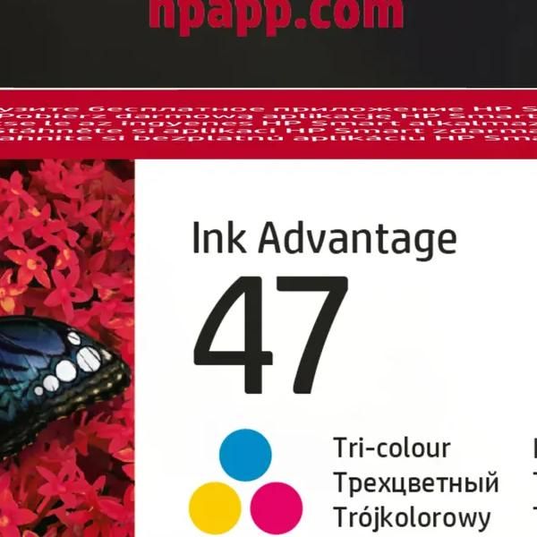 Hp Consumables Hp 47 Tri-Color Original Cartridge (~750 Pgs Yield)