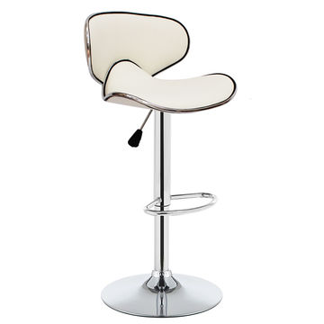 GOF Furniture - Vertigo Adjustable Swivel Bar Stool, White