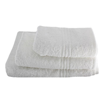 Glodina Black Label Luxury Marathon Snag Proof 550gsm 1 HandTowel, 1 BathTowel, 1 BathSheet -White