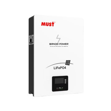 Must 5.12kWh Lithium LiFePO4 Battery (51.2V - 100Ah)