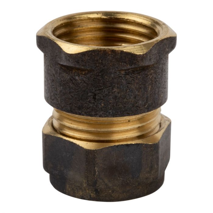 Compression Brass Coupler C x FI 15mmx1/2"