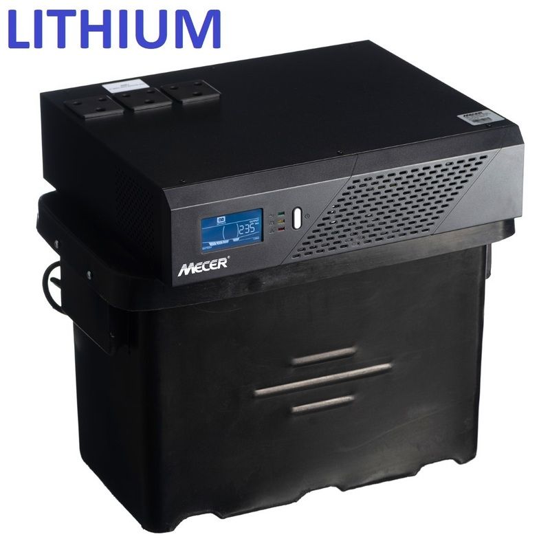 MECER Inverter 1200VA & 120AH LITHIUM Battery