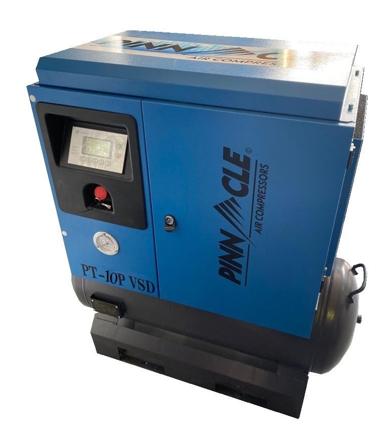 Air Compressor PINNACLE Rotary Screw 10Hp (7.5kw) 220V Energy Saving Variable Speed Drive