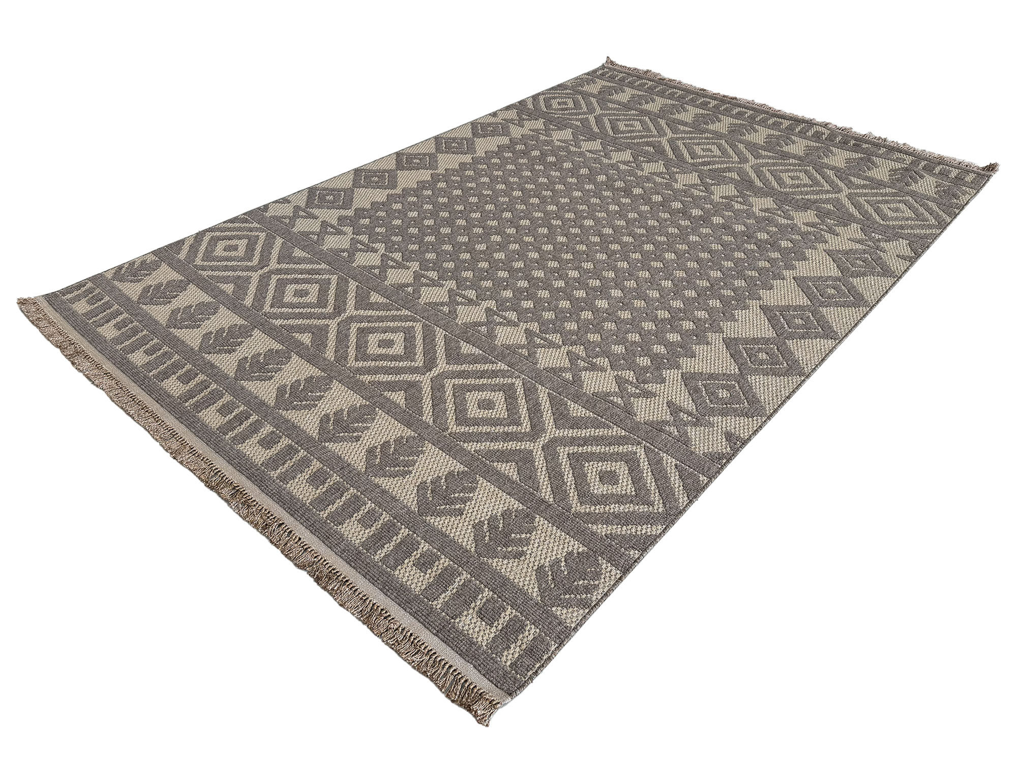 Incredible Beige Machine Made Jute Carpet - 290 x 200 CM