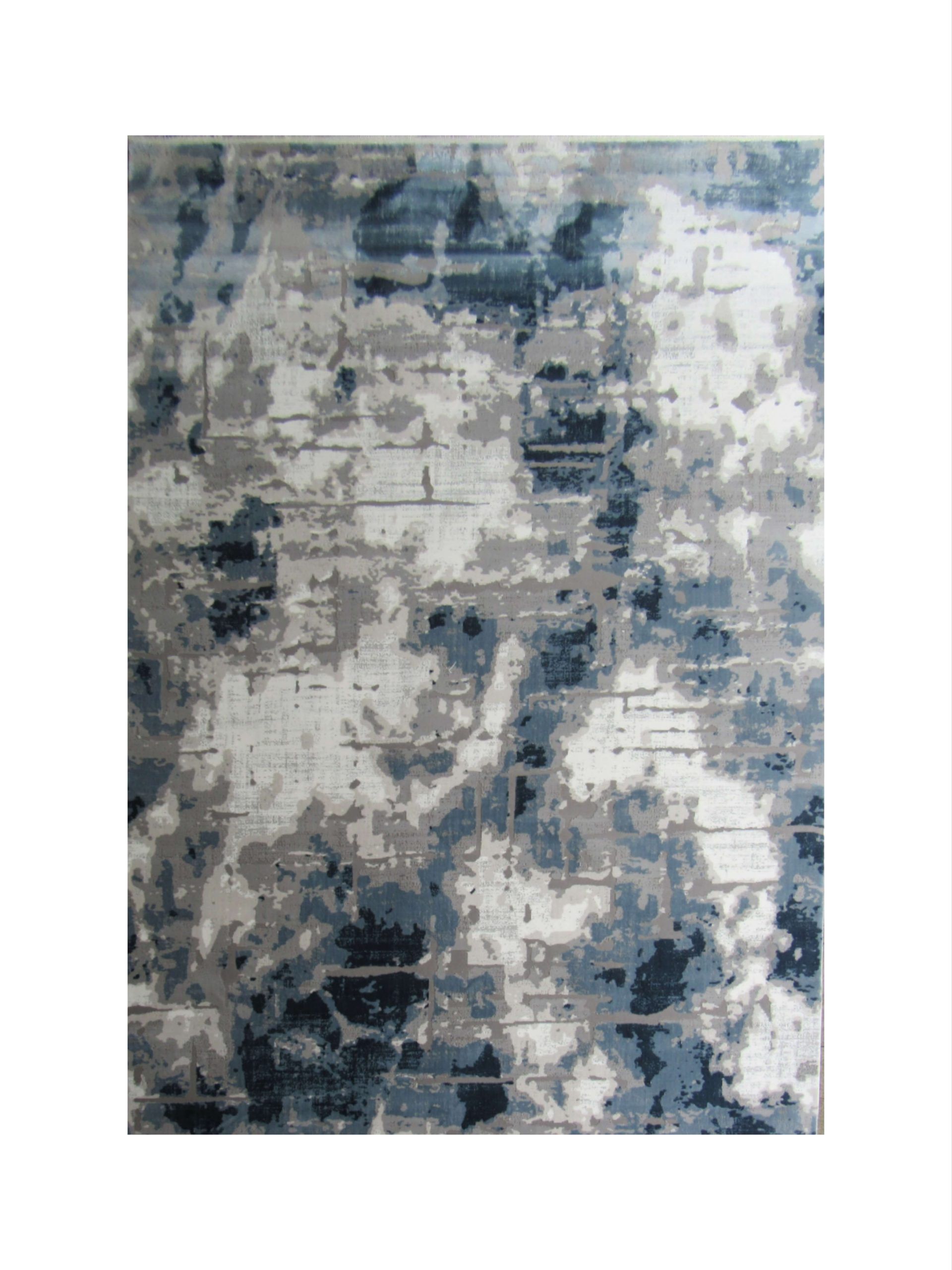 BK Carpets & Rugs -  Modern Lounge Area Rug –  2m x 2,9m - Grey & Blue
