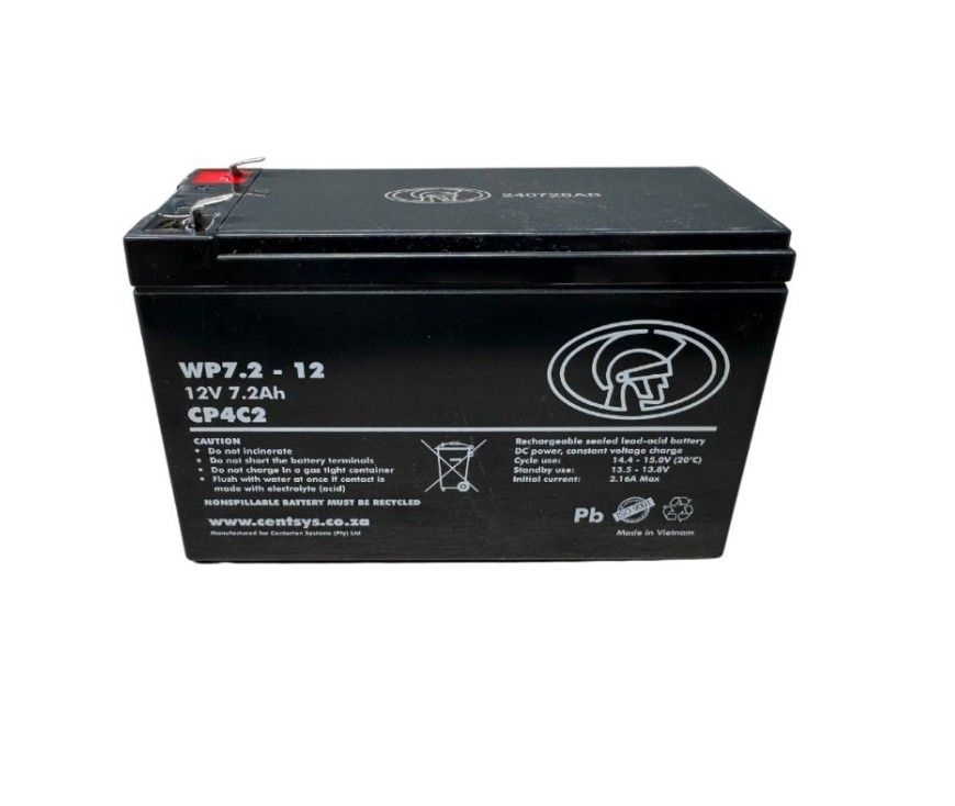 Centurion Gate Motor Battery 12V 7.2AH