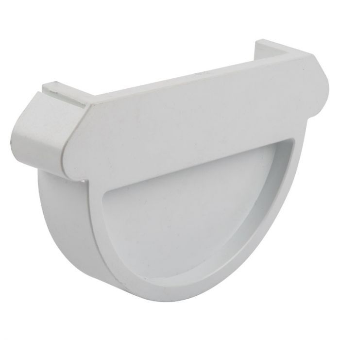 Agrinet Pvc Half-Round Gutter Stop End - Pack of 5