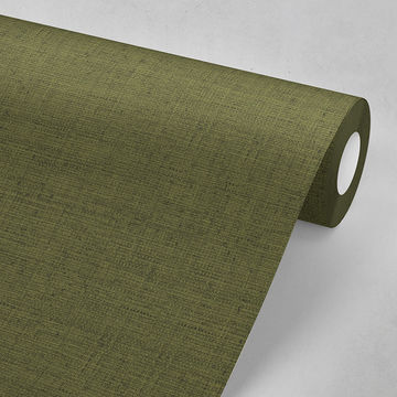 Easy to Apply DIY Wallpaper Rolls in Neutral Green