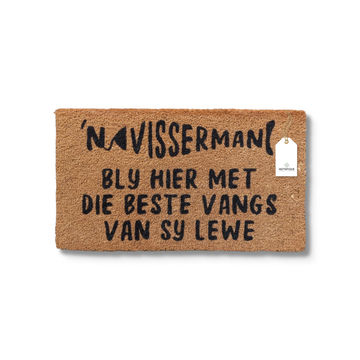 Matnifique Coir Design Doormat - Visserman 700 x 400 x 14mm