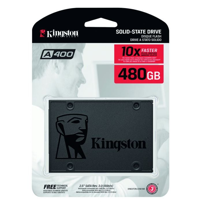 Kingston 480Gb A400 Sata3 2.5 Ssd (7Mm Height)