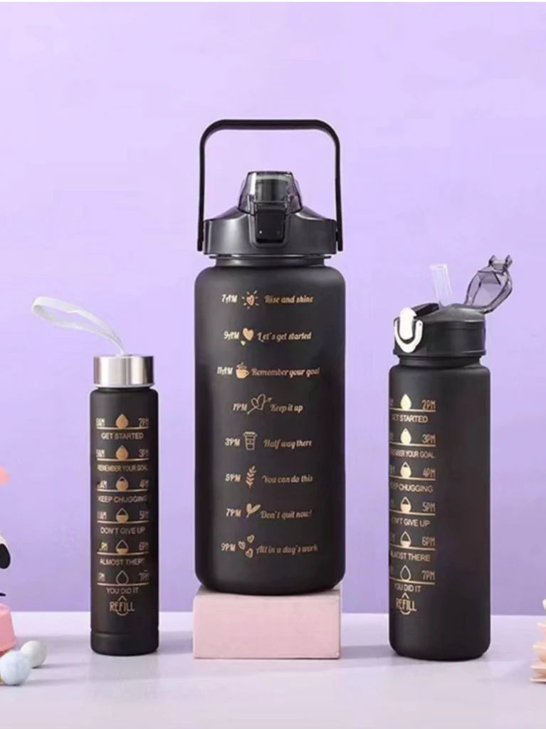 Water Bottle Motivational 3pc Set