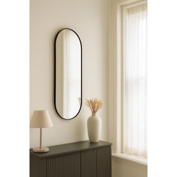 Paramount Mirrors & Prints - Slanted Pill Framed Aluminum Mirror
