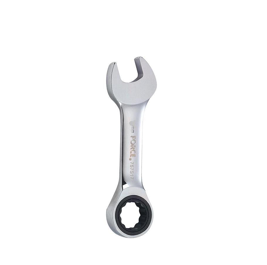 Force Stubby Flat Gear Wrench 15Mm - 2 Pack