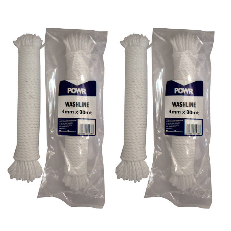 Wash Line Nylon 4mm x 30mt ( 2 Pack)