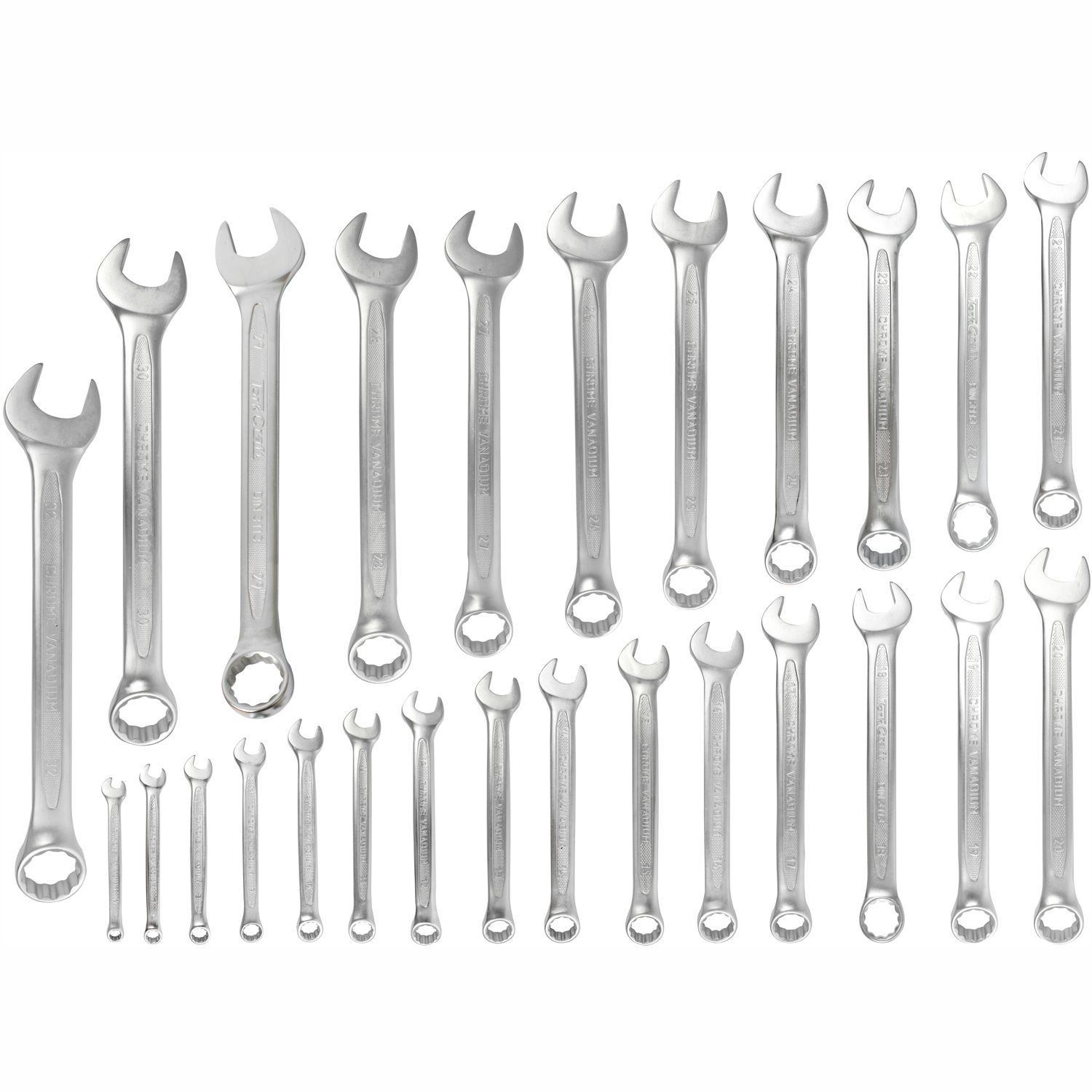 26Pcs Combination Spanner Set 6-32Mm Deep Offset Jumbo Rack