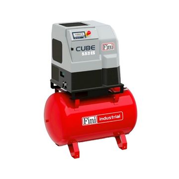 AIR COMPRESSOR FINI SCREW CUBE 380v 4kw (5,5hp) 460L/m (16,2cfm) 10bar 270L TANK , FREE AIR-16,2cfm(460L/m), 4kw