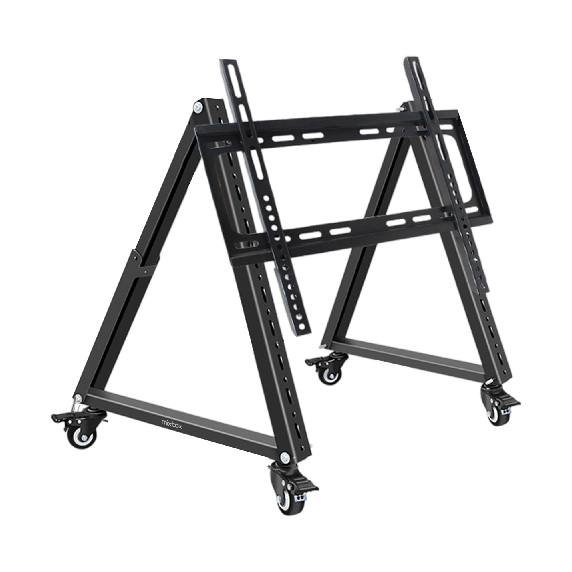 Low Height Mobile TV Cart with Lockable Wheels, Fits 32-70" Screens