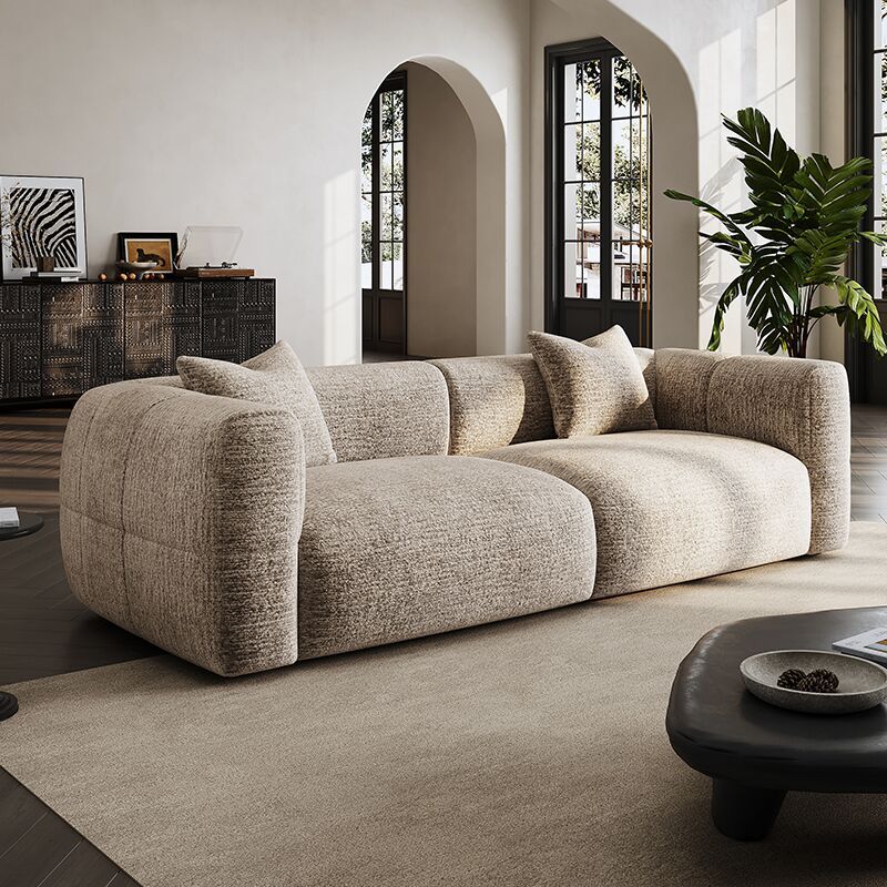 Qti Chunky boucle sofa taupe