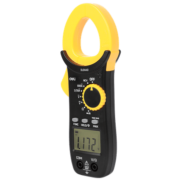 Deli Auto-Range Clamp Meter with 27mm Jaw and Backlight Display, 1999 Counts