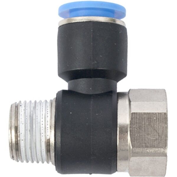 Aircraft Pu Hose Fitting Tee 10mm x 3/8"F x 3/8"M