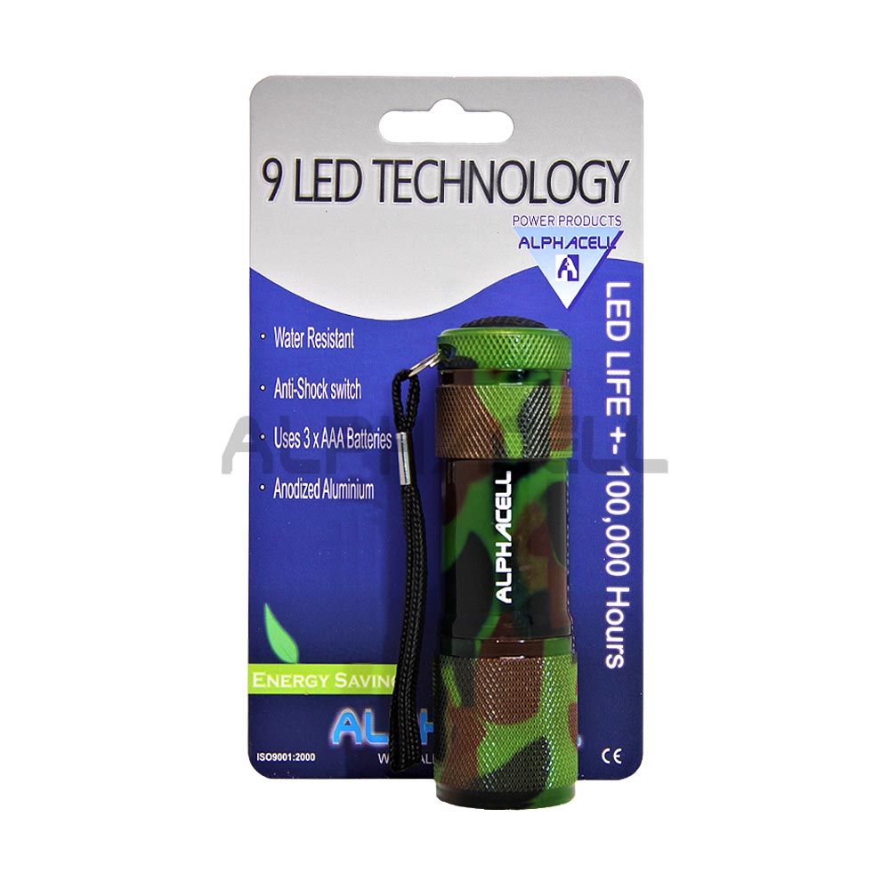 Torch - 9Led CAMO (uses 3AAA)