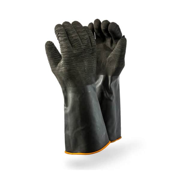 DROMEX RUBBER INDUSTRIAL GLOVES ELDOW LENGTH- ROUGH PALM (H2-40)
